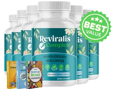 6-bottle Reviralis Complete package with digital bonus guides